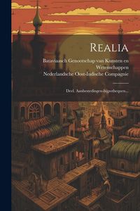 Produktbild: Realia: Deel. Aanbestedingen-hijpothequen...