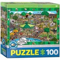 Produktbild: Ein Tag im Zoo - Suchen & Finden (Puzzle)