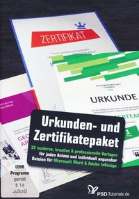 Produktbild: Gro&szlig;es Urkunden- und Zertifikatepaket