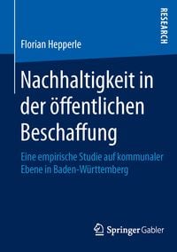 Produktbild: Nachhaltigkeit in der &ouml;ffentlichen Beschaffung