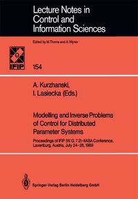 Produktbild: Modelling and Inverse Problems of Control for Distributed Parameter Systems