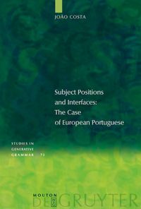 Produktbild: Subject Positions and Interfaces