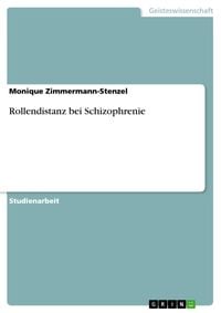 Produktbild: Rollendistanz bei Schizophrenie