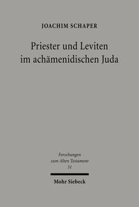 Produktbild: Priester und Leviten im ach&auml;menidischen Juda