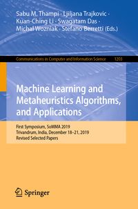 Produktbild: Machine Learning and Metaheuristics Algorithms, and Applications
