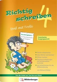 Produktbild: Richtig schreiben &ndash; Spa&szlig; mit Trolli, 4. Schuljahr, Vereinfachte Ausgangsschrift