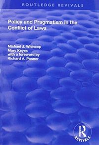 Produktbild: Whincop, M: Policy and Pragmatism in the Conflict of Laws