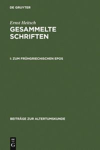 Produktbild: Zum fr&uuml;hgriechischen Epos