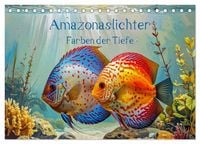 Produktbild: Amazonaslichter. Farben der Tiefe (Tischkalender 2026 DIN A5 quer), CALVENDO Monatskalender