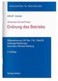 Produktbild: Ordnung des Betriebs
