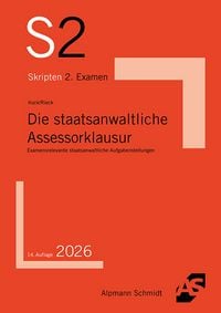 Produktbild: Die staatsanwaltliche Assessorklausur