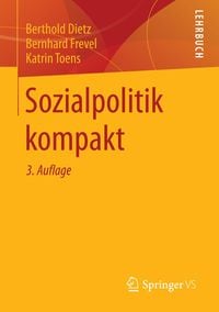 'Sozialpolitik Kompakt' Von 'Berthold Dietz' - Buch - '978-3-658-38357-2'