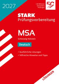 Produktbild: STARK L&ouml;sungen zu Deutsch - MSA 2027 Schleswig-Holstein - Pr&uuml;fungsvorbereitung