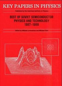 Produktbild: Best of Soviet Semiconductor Physics and Technology: 1987 - 1988