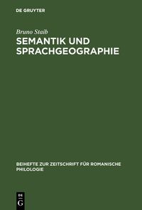 Produktbild: Semantik und Sprachgeographie