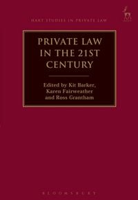 Produktbild: Barker, K: Private Law in the 21st Century