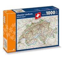 Schweizer Landkarte Puzzle [1000 Teile]