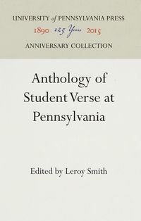 Produktbild: Anthology of Student Verse at Pennsylvania