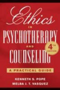 Produktbild: Pope, K: Ethics in Psychotherapy and Counseling
