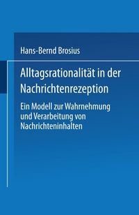 Produktbild: Alltagsrationalit&auml;t in der Nachrichtenrezeption