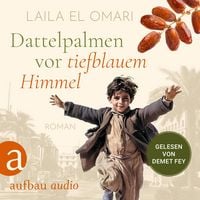 Produktbild: Dattelpalmen vor tiefblauem Himmel