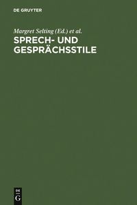 Produktbild: Sprech- und Gespr&auml;chsstile