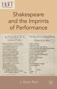 Produktbild: Shakespeare and the Imprints of Performance