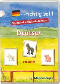 Bild vom Artikel ... richtig so!. Lernspiele für den Deutsch-Förderunterricht / ... richtig so! 1 – Lernsoftware, Einzellizenz vom Autor Tina Kresse