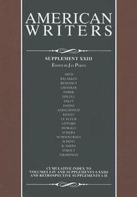Produktbild: American Writers, Supplement XXIII