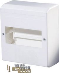 Produktbild: F-Tronic 7260015 KV06K Verteilerschrank Aufputz Anzahl Teilungen = 6 Anzahl Reihen = 1 Inhalt 1 St.