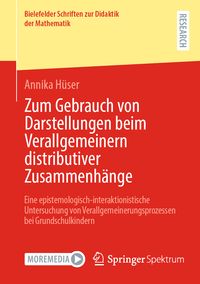 Produktbild: Zum Gebrauch von Darstellungen beim Verallgemeinern distributiver Zusammenh&auml;nge