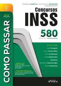 Produktbild: Como Passar em Concursos do INSS - 580 Quest&otilde;es Comentadas - 6&ordf; Ed - 2026