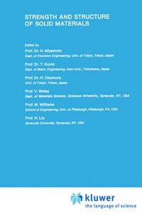 Produktbild: Strength and Structure of Solid Materials