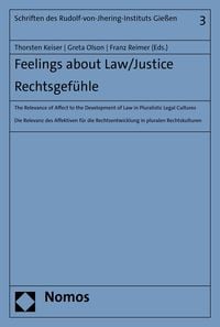 Produktbild: Feelings about Law/Justice. Rechtsgef&uuml;hle