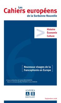 Produktbild: Nouveaux Visages De La Francophonie En Europe