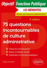 Produktbild: 75 questions incontournables de culture administrative