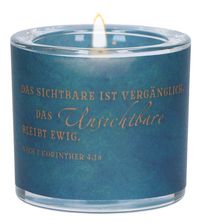 Produktbild: Glaswindlicht zur Trauer - Das Sichtbare ist verg&auml;nglich...