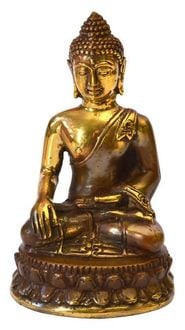 Produktbild: "Thai Buddha" Messing antik 4 x 8 cm