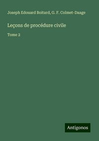 Produktbild: Le&ccedil;ons de proc&eacute;dure civile