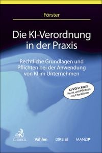 Produktbild: Die KI-Verordnung in der Praxis