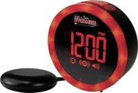 Produktbild: Geemarc JWNS-DYNAMITE_BLK_VD Quarz Wecker Schwarz Alarmzeiten 1 USB Anschluss, Extra lauter Weckton