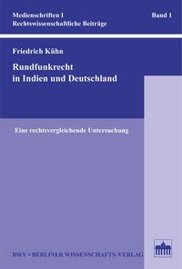 Produktbild: Rundfunkrecht in Indien und Deutschland