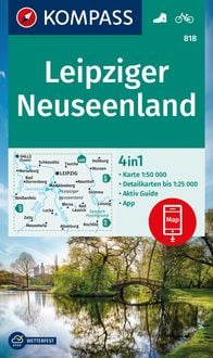 KOMPASS Wanderkarte 818 Leipziger Neuseenland 1:50.000 Kompass-Karten GmbH