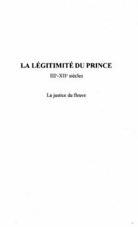 Produktbild: La Legitimite Du Prince Iiie-Xiie Siecles