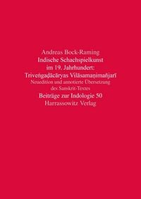 Produktbild: Indische Schachspielkunst im 19. Jahrhundert: Trive&iquest;ga&iquest;acaryas Vilasama&iquest;ima&ntilde;jari