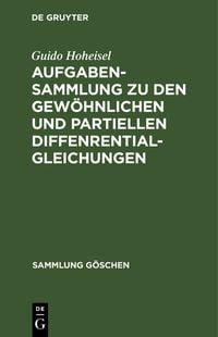 Produktbild: Aufgabensammlung zu den gew&ouml;hnlichen und partiellen Diffenrentialgleichungen