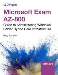 Produktbild: Microsoft Exam Az-800: Guide to Administering Windows Server Hybrid Core Infrastructure