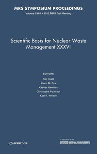 Produktbild: Scientific Basis for Nuclear Waste Management XXXVI