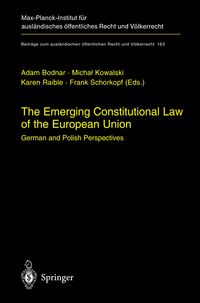 Produktbild: The Emerging Constitutional Law of the European Union