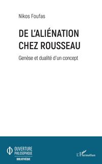 Produktbild: De l'ali&eacute;nation chez Rousseau